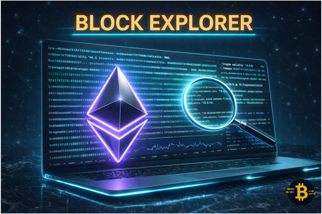 Crypto trading tools -Etherscan blockchain explorer interface for verifying cryptocurrency transactions and smart contracts